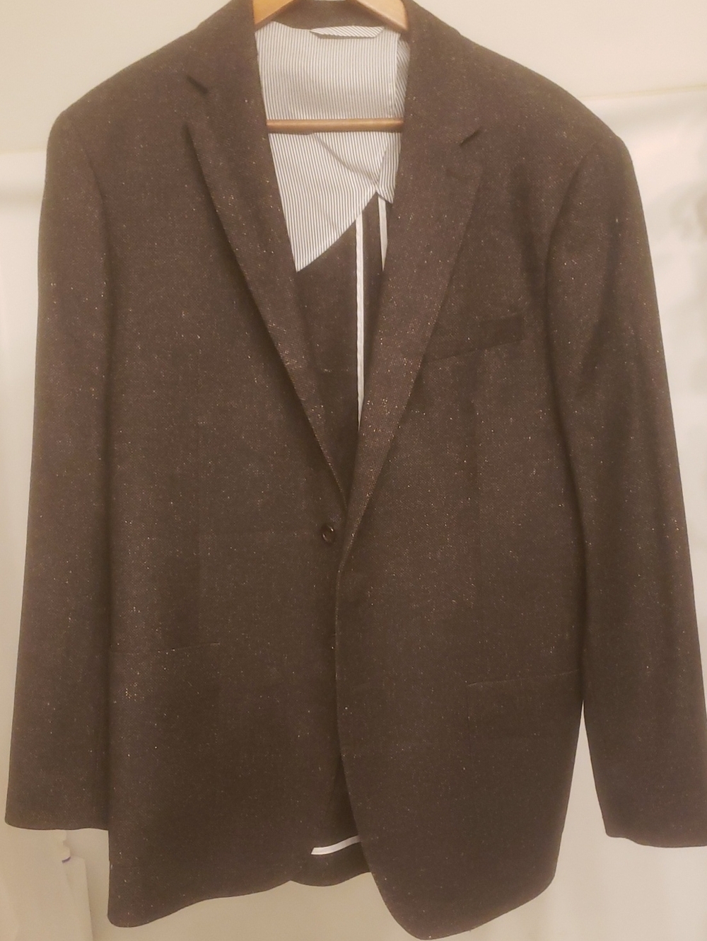 Todd Snyder Dark Brown Single-Breasted Wool-Silk Blazer